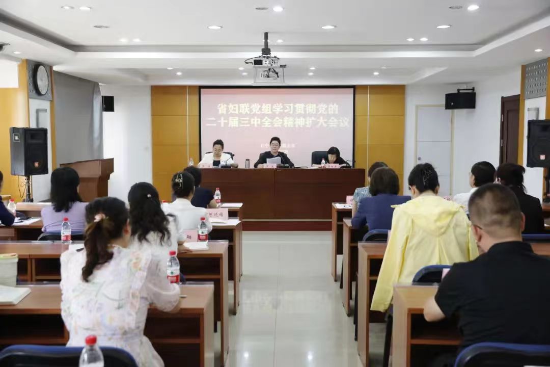 省婦聯黨組召開擴大會議傳達學習貫徹黨的二十屆三中全會精神